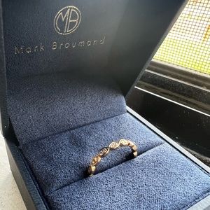 Mark Broumand Rose Gold Band Marquise